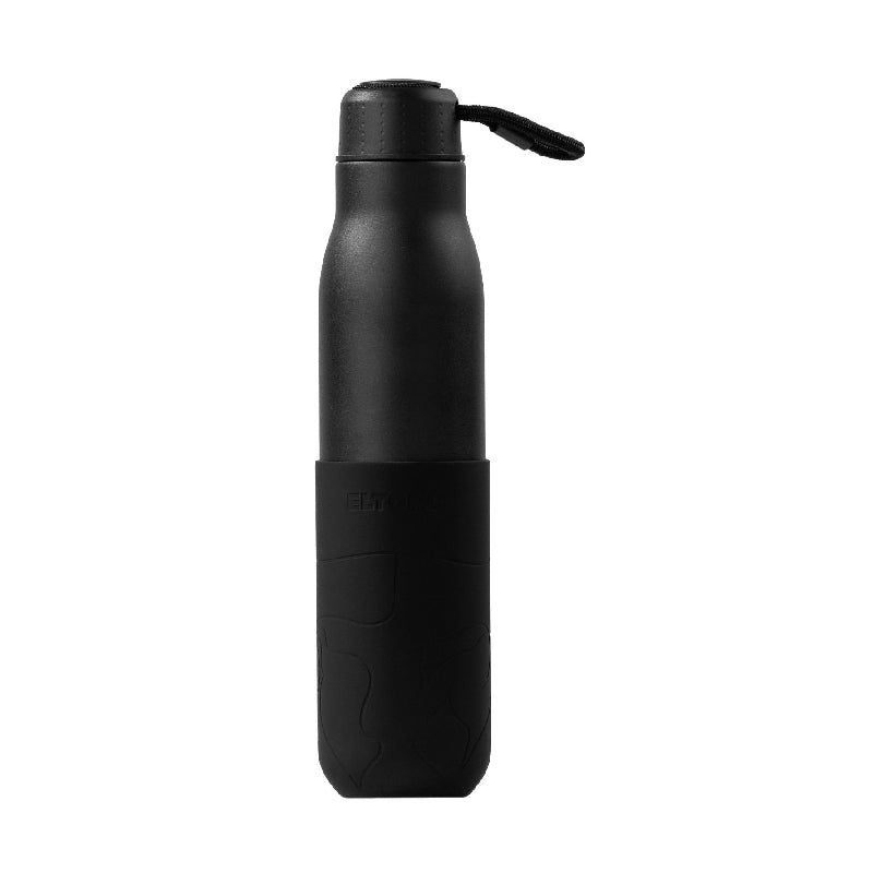 Eltoro Stainless Steel Bottle - 750ml / Black with Black Sleeve