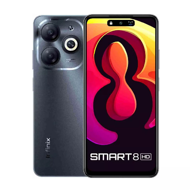 Infinix Smart 8 - 6.6-inch / 64GB / 4GB / 4G / Timber Black