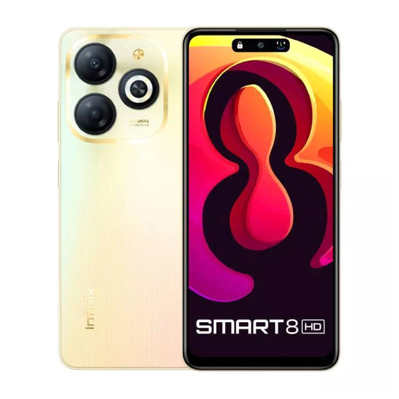 Infinix Smart 8 - 6.6-inch / 64GB / 2GB / 4G / Shiny Gold Mobiles & Tablets > Mobiles