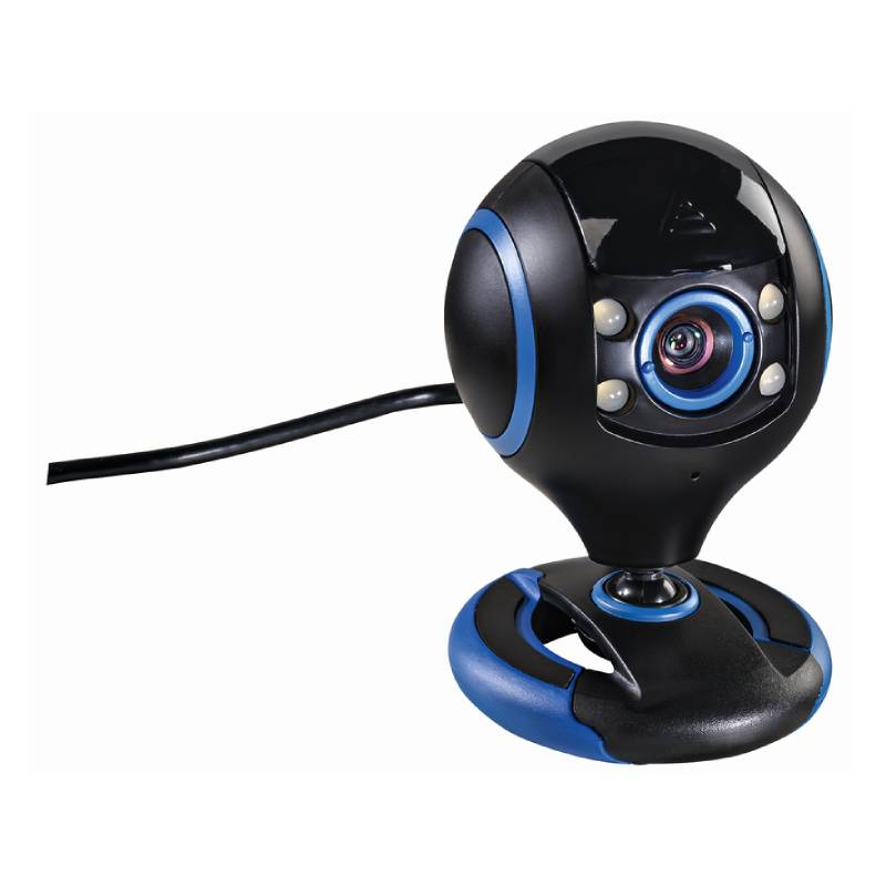 uRage REC 200 HD Streaming Gaming Webcam - 720P / USB-A - Black/Blue