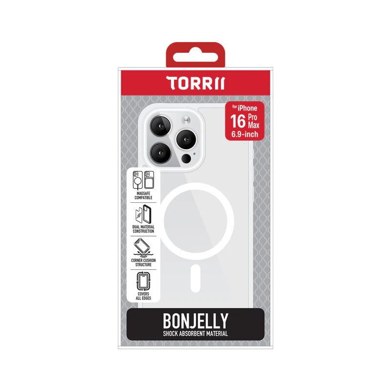 Torrii MagSafe Bonjelly Case - Apple iPhone 16 Pro Max (6.9”) / Clear