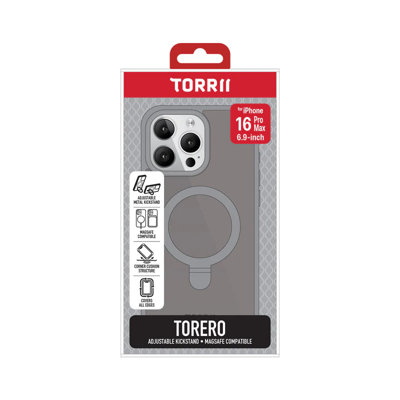 Torrii Torero MagSafe Stand Case - Apple iPhone 16 Pro Max (6.9”) / Gray