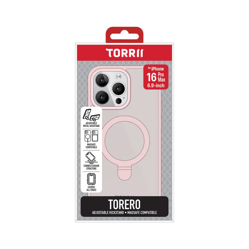 Torrii Torero MagSafe Stand Case - Apple iPhone 16 Pro Max (6.9”) / Pink