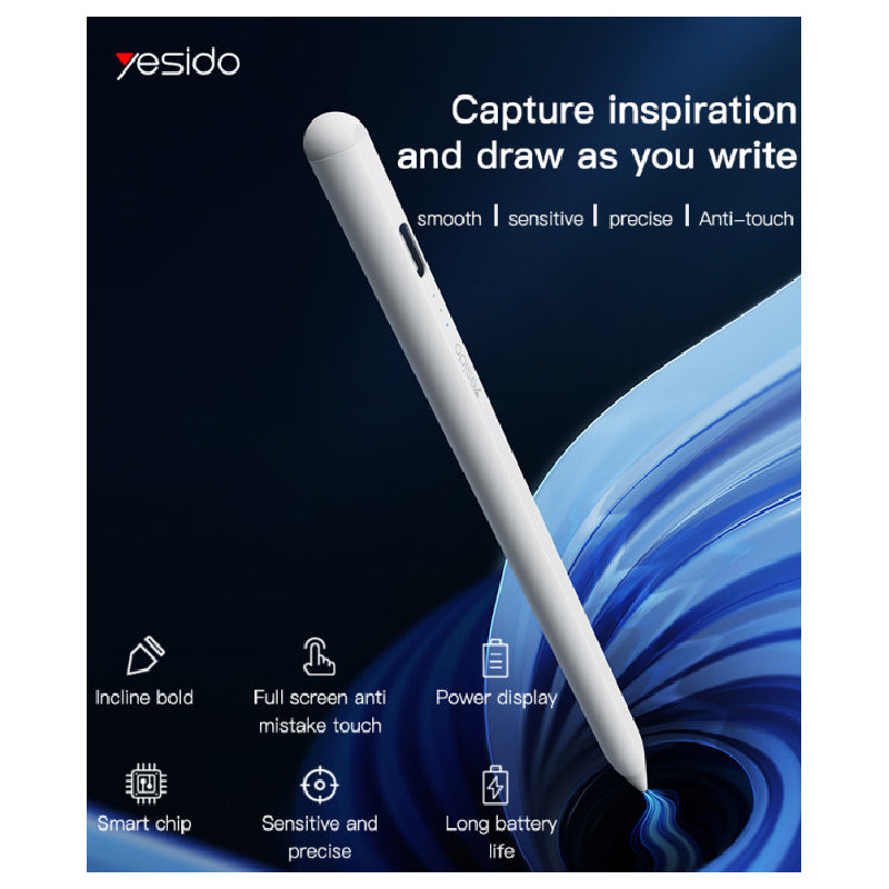 Yesido ST07 Universal Active Pen - 150mAh / White