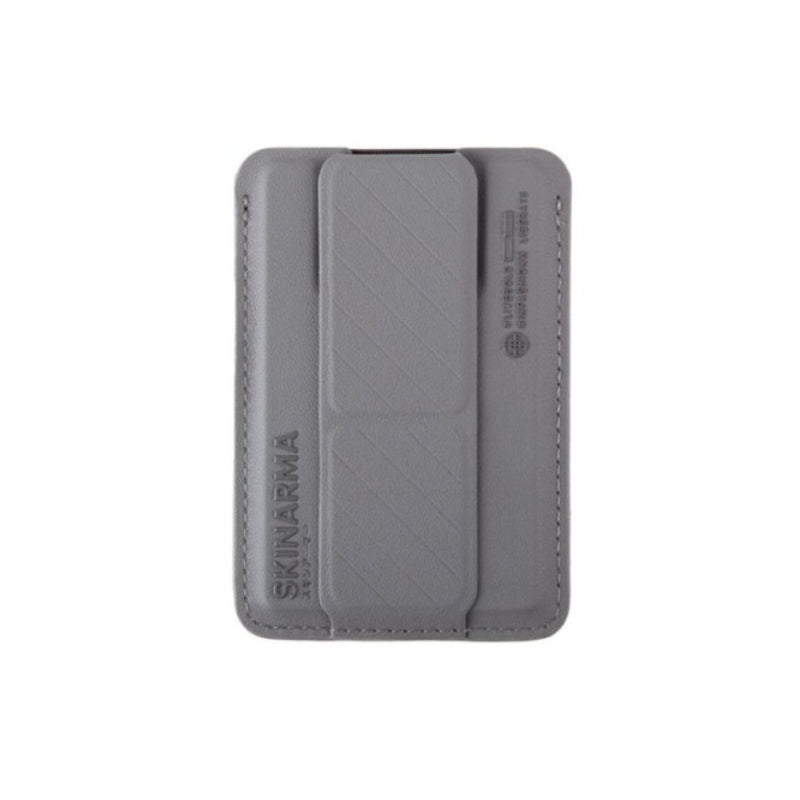 SKINARMA Kado Mag-Charge Card Holder with Grip Stand - Grey