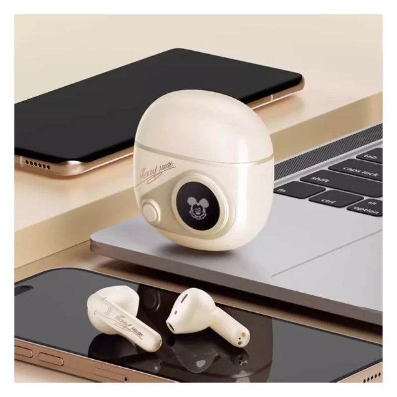 Disney QS-T8 Bluetooth Wireless headphones - Mickey Beige