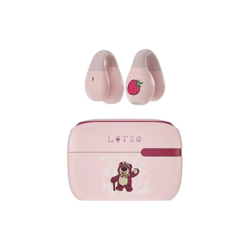 Disney QS-T10 Clip-on Bluetooth Wireless headphones - Lotso Pink