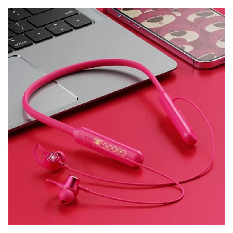 Disney QS-Q5 Bluetooth Wireless Sport headphones - Lotso Rose Red