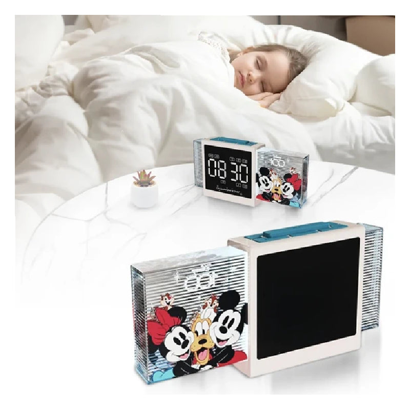 Disney QS-S2 D100 Series Bluetooth Alarm Clock Speaker - Beige