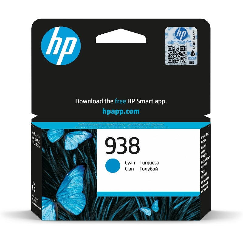 HP 938 Cyan Color - 800 Pages / Cyan Color / Ink Cartridge