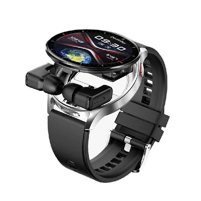 Porodo Pulse Smartwatch With Earbuds - 300mAh / Silver Smart Watches