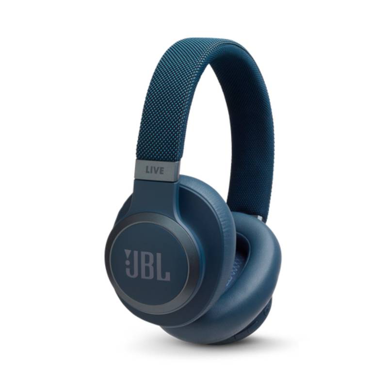 JBL Live 650BTNC Noise Cancelling Headphones - Over-Ear / Wireless / Blue