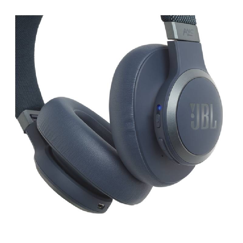 JBL Live 650BTNC Noise Cancelling Headphones - Over-Ear / Wireless / Blue