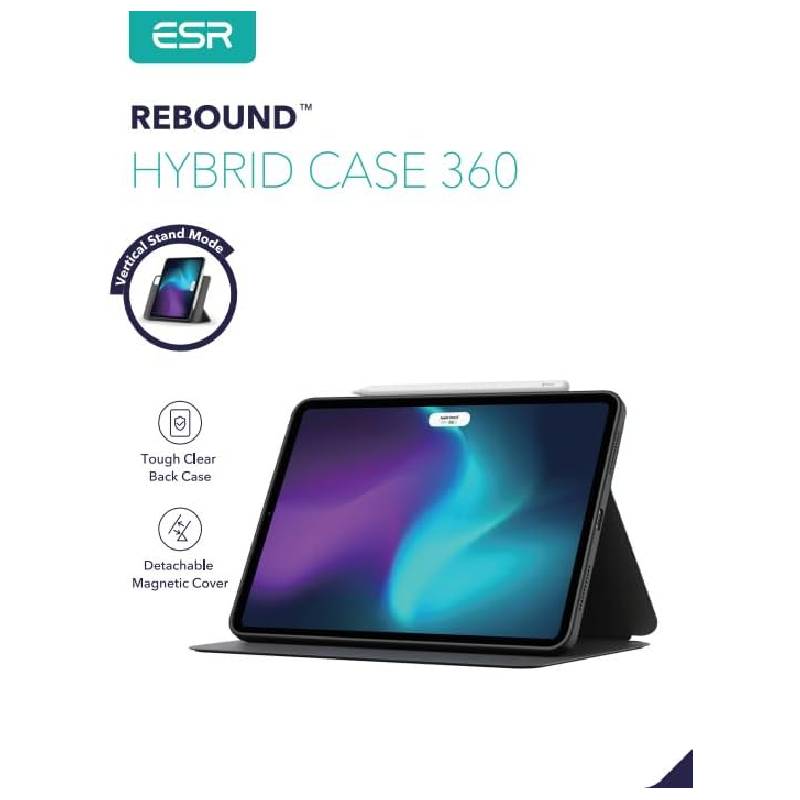 ESR Rebound Hybrid 360 Case - Apple iPad Air 11" 2024 / Black