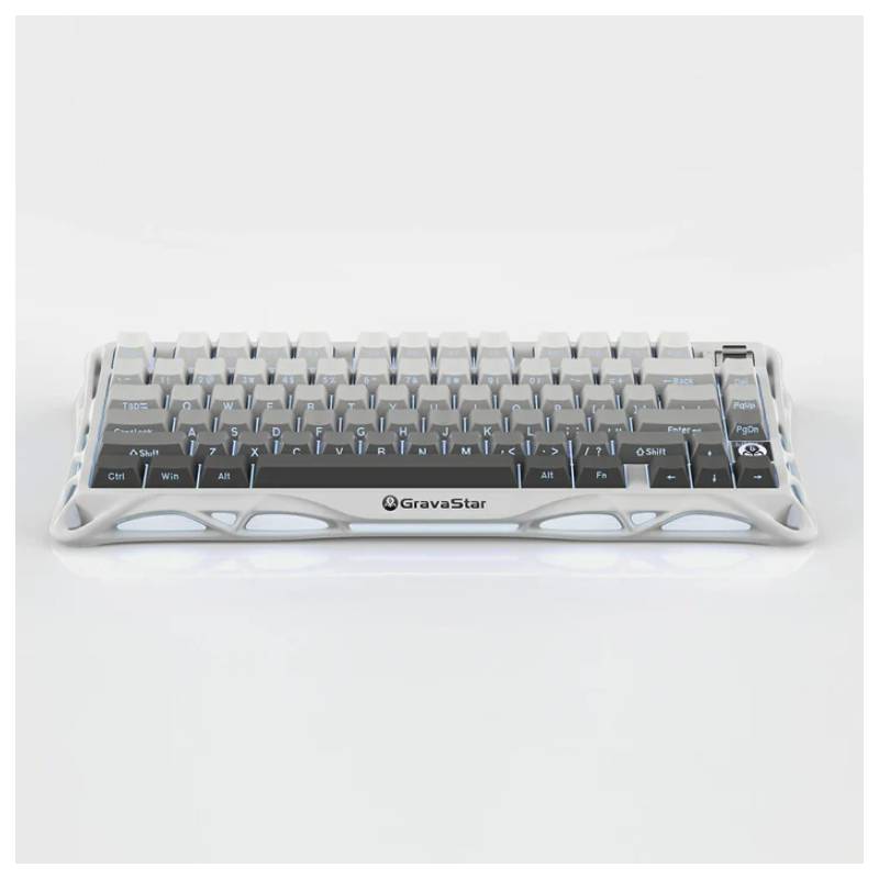 GravaStar Mercury K1 75% Wireless Mechanical Gaming Keyboard - Gradient White