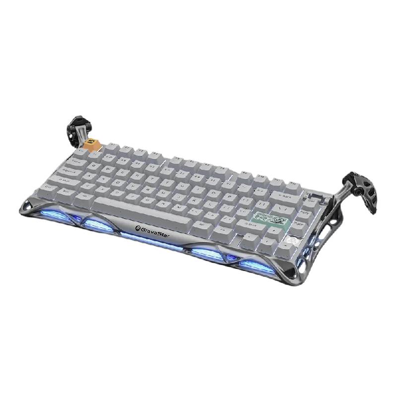 GravaStar Mercury K1 Pro 75% Wireless Mechanical Gaming Keyboard - Concrete Gray