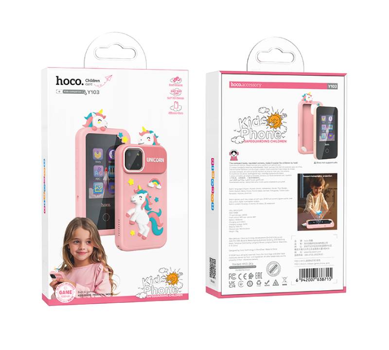 Hoco Y103 Children's Gaming Phone - 2.8" LCD / 1000mAh / Pink