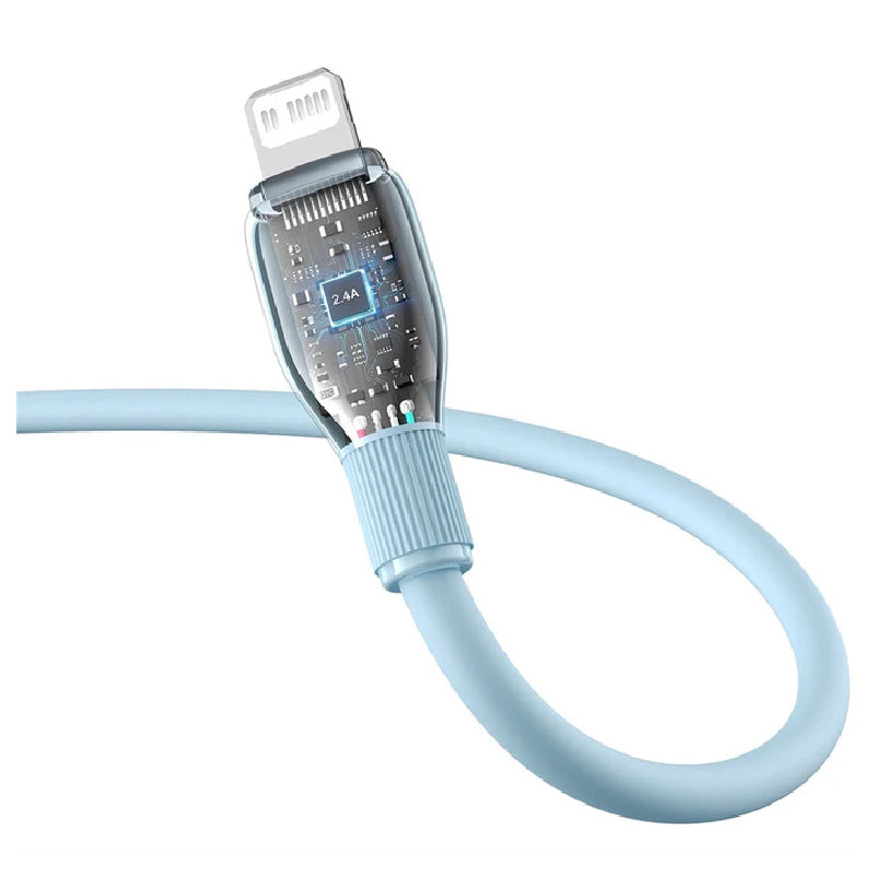 Baseus Pudding Series Fast Charging Type-C to Lightning Cable - 1.2 Meter / 20W / Galaxy Blue