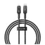 Baseus Unbreakable Series Fast Charging Type-C to Lightning Cable - 1 Meter / 20W / Cluster Black