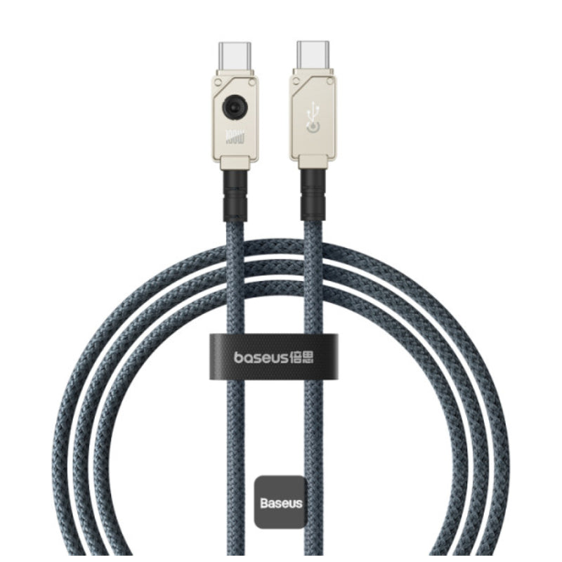 Baseus Unbreakable Series Fast Charging Type-C to Type-C Cable - 1 Meter / 100W / Stellar White