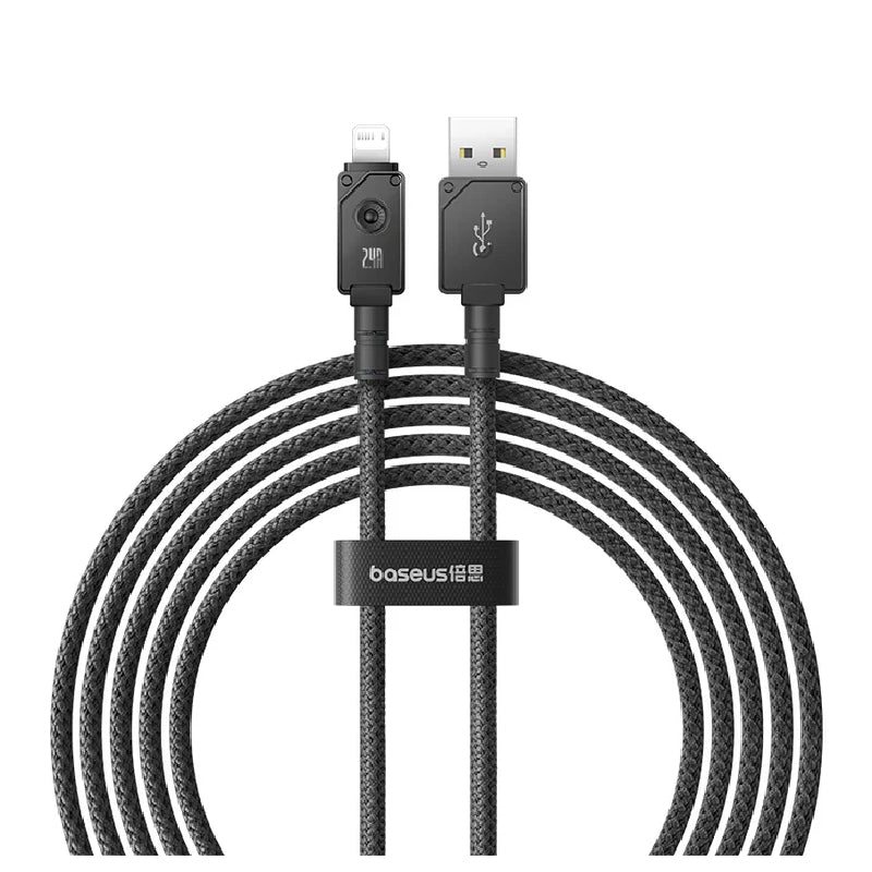 Baseus Unbreakable Series Fast Charging USB to Lightning Cable - 1 Meter / Cluster Black