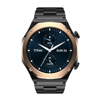 TITAN Maestro Smart Watch - 1.43’’AMOLED / Bluetooth / Black/Rose Gold Bezel Smart Watches