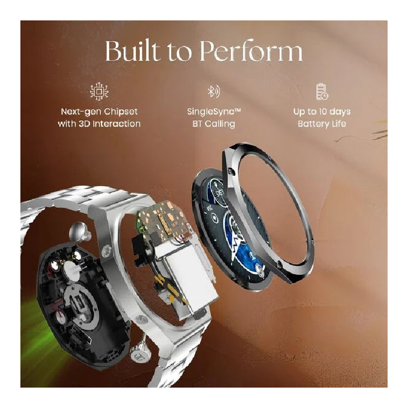 TITAN Maestro Smart Watch - 1.43’’AMOLED / Bluetooth / Black/Rose Gold Bezel Smart Watches