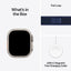 Apple Watch Ultra 2 - LTPO OLED / 64GB / 49mm / Bluetooth / Wi-Fi / Cellular / Medium/Large Natural Titanium / Blue Trail Loop (2024)