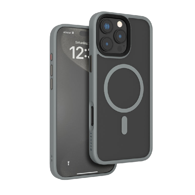 Levelo Matte Solo MagSafe Case - Apple iPhone 16 Pro / Gray Accessories > Mobiles & Tablets > Mobiles > Covers & Cases