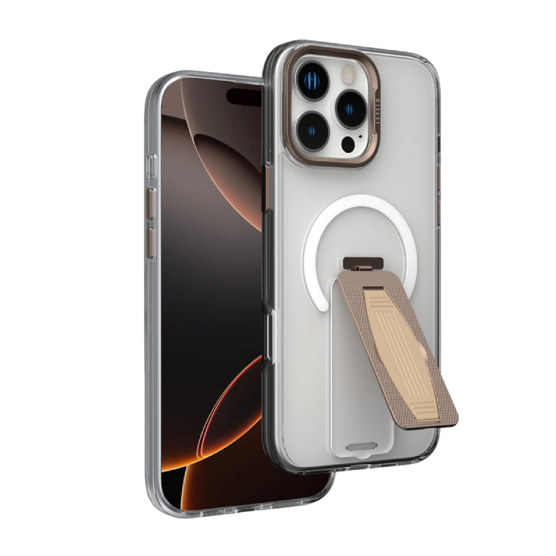 Levelo Morphix MagSafe Grip Case - Apple iPhone 16 Pro Max / Rose Gold Titanium Accessories > Mobiles & Tablets >