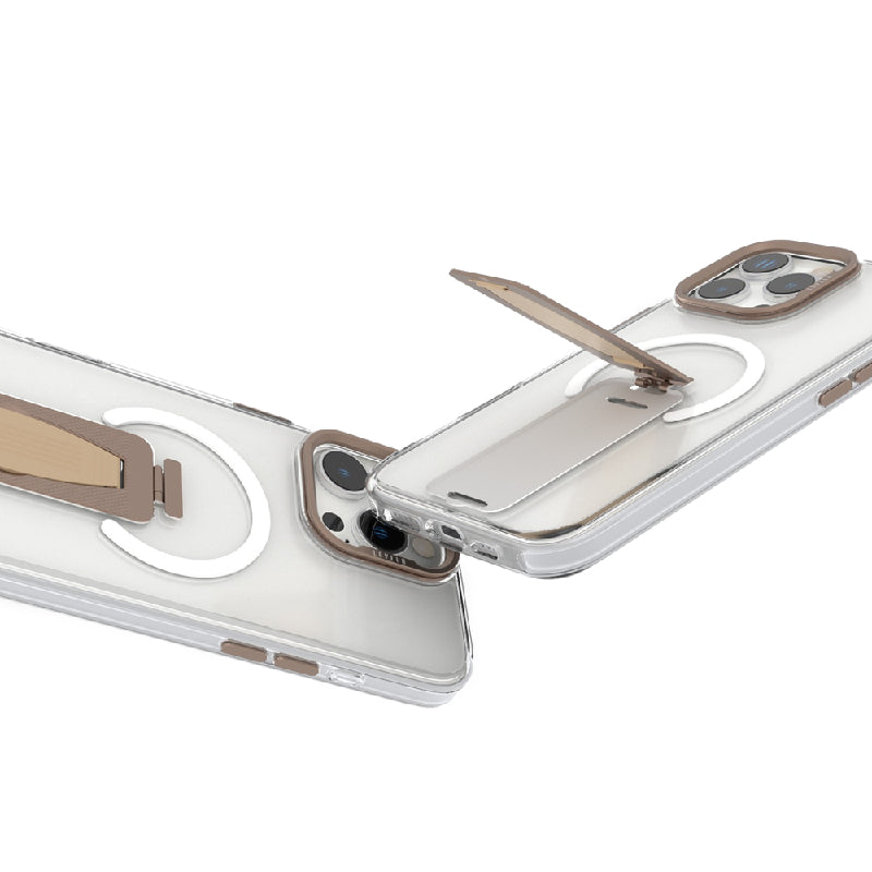 Levelo Morphix MagSafe Grip Case - Apple iPhone 16 Pro Max / Rose Gold Titanium Accessories > Mobiles & Tablets >