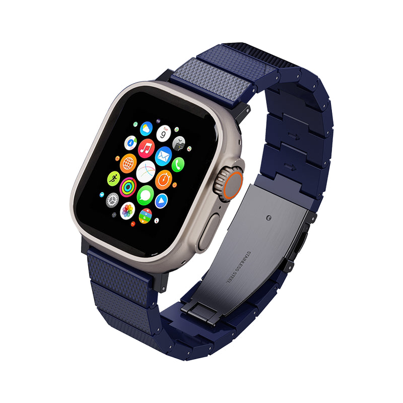 Levelo Fusion FibreGlass Resin Strap - Apple Watch Band 49/45/44/42mm / Blue