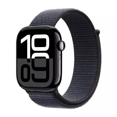 Apple Watch Series 10 with Sport Loop - LTPO OLED / 64GB / 42mm / Bluetooth / Wi-Fi / Jet Black / New / Open Seal Only