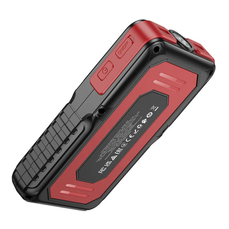 HOCO QS3 Victory Car Emergency Starter Power Bank - 10000mAh / Black/Red