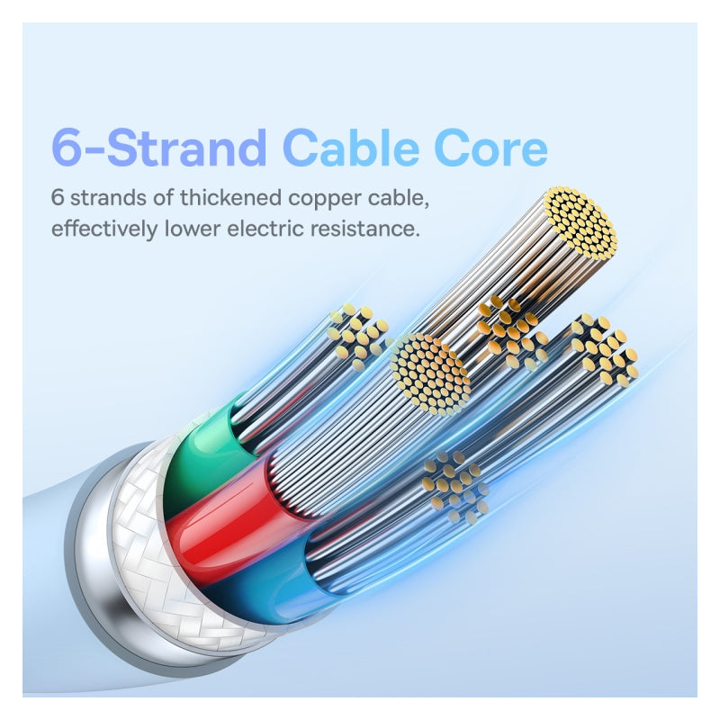 Baseus Pudding Series Fast Charging Cable - Type-C / 1.2 Meter / 100W / Galaxy Blue
