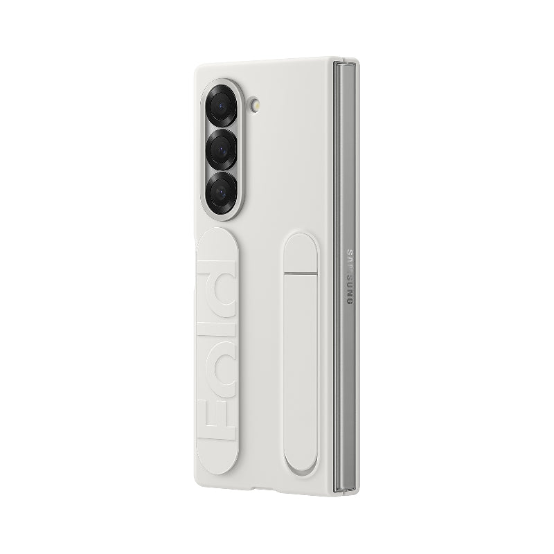 Samsung Galaxy Z Fold 6 Silicone with Grip Case - White