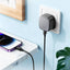 HOCO CS32B Rich Wall Charger With USB-C Cable - USB-C / USB-A / Black