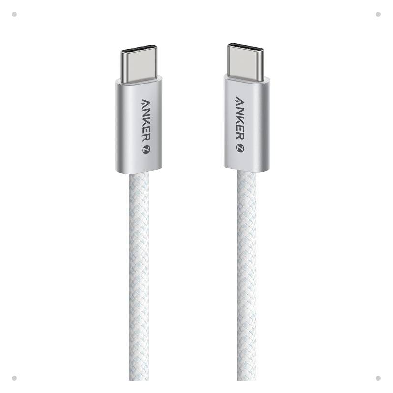 Anker Zolo USB-C to USB-C Braided Cable - 240W / 0.9 Meter / White