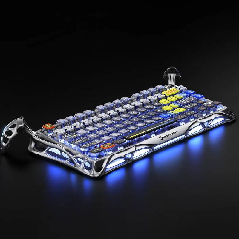 إصدار GravaStar Mercury Mercury K1 برو 75% لاسلكي ميكانيكي الألعاب  الميكانيكيةلوحة مفاتيح  إصدارخاص - بين النجوم