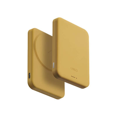 Uniq Lyden Lexa MagSafe Wireless Power Bank - 5000mAh / USB-C / Canary Yellow Accessories > Power Bank