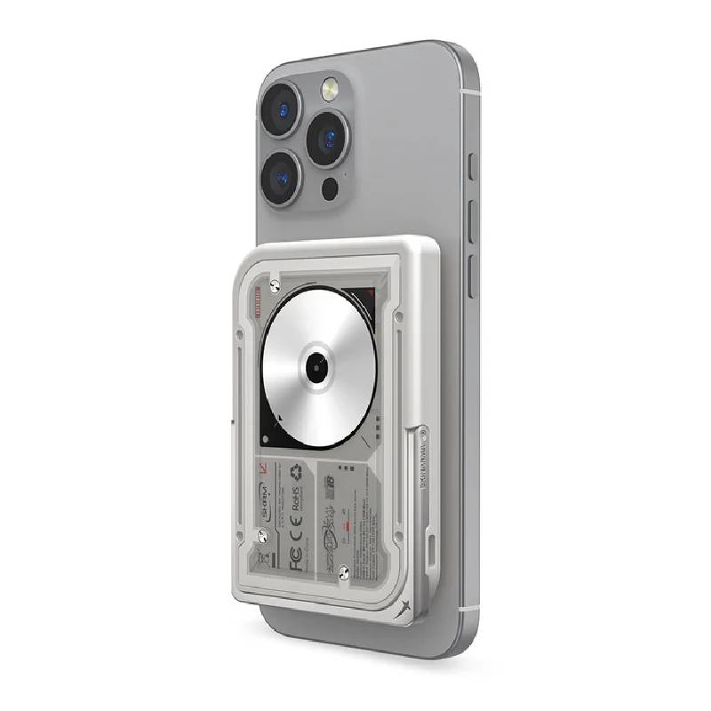 سكينارما نوفا نيكسوس مغناطيسي بنك الطاقة مع بلت-ان حامل - 5000 مللي يو اس بي/ ضوء رمادي اكسسوارات > طاقة بنك