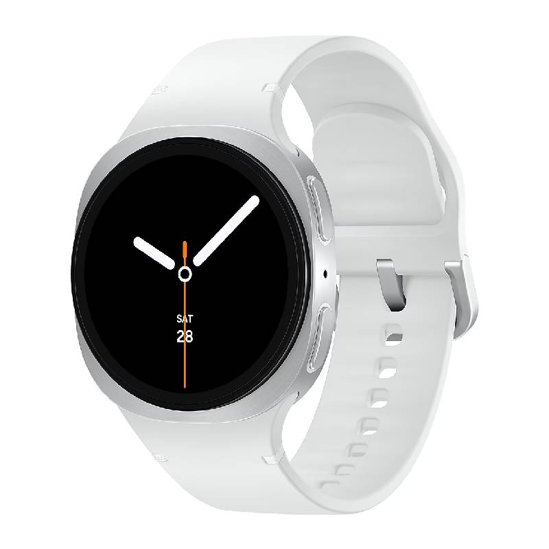 سامسونج جالكسي ووتش8 - أموليد / 32 جيجابايت / 44 ملم / بلوتوث / واي-فاي  فضي ذكي ساعات