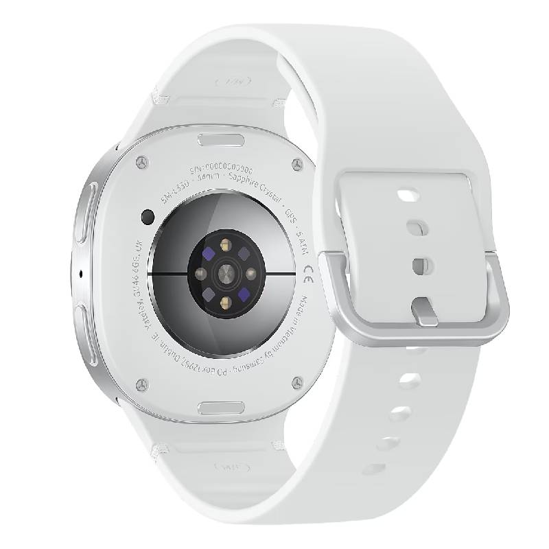 سامسونج جالكسي ووتش8 - أموليد / 32 جيجابايت / 44 ملم / بلوتوث / واي-فاي  فضي ذكي ساعات