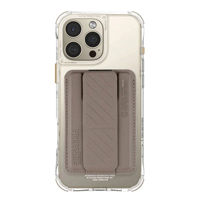 SKINARMA Saido Kado Mag Charge Card Holder With Saido Magsafe Case For Apple iPhone 16 Pro Max Gold Accessories >