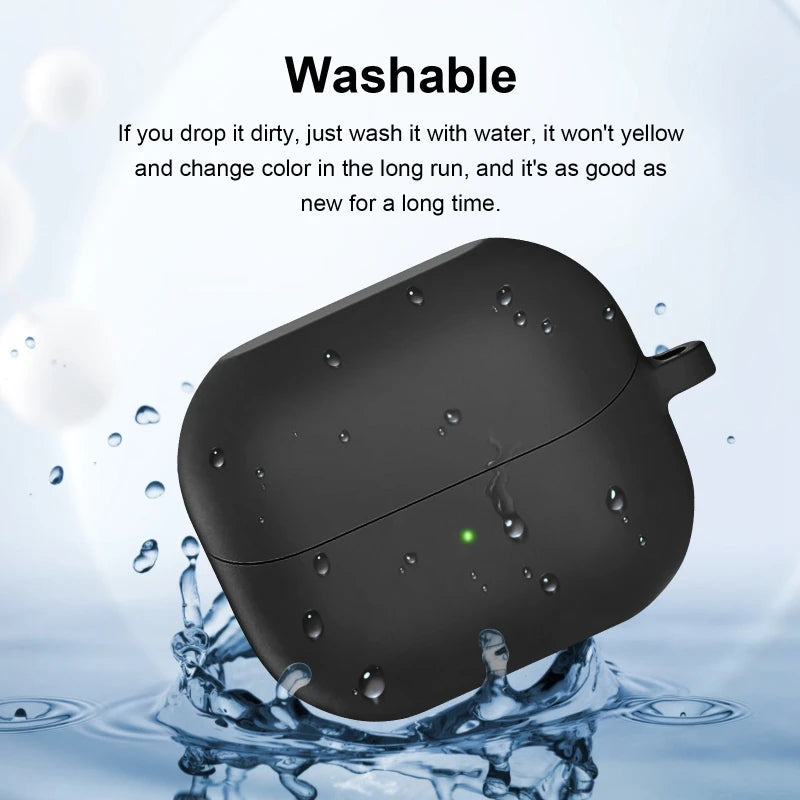 سيليكون ايربودز حافظة  سامسونج جالكسي بودز 3 / بودز 3 برو أسود اكسسوارات > سماعات الرأس > أغطية وأغطية