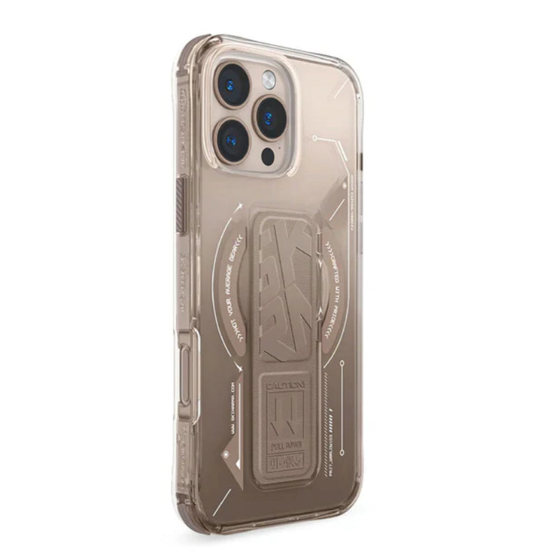 SKINARMA Helio MagSafe Case With Grip Stand For Apple iPhone 16 Pro Max Gold Accessories > Mobiles & Tablets > Mobiles