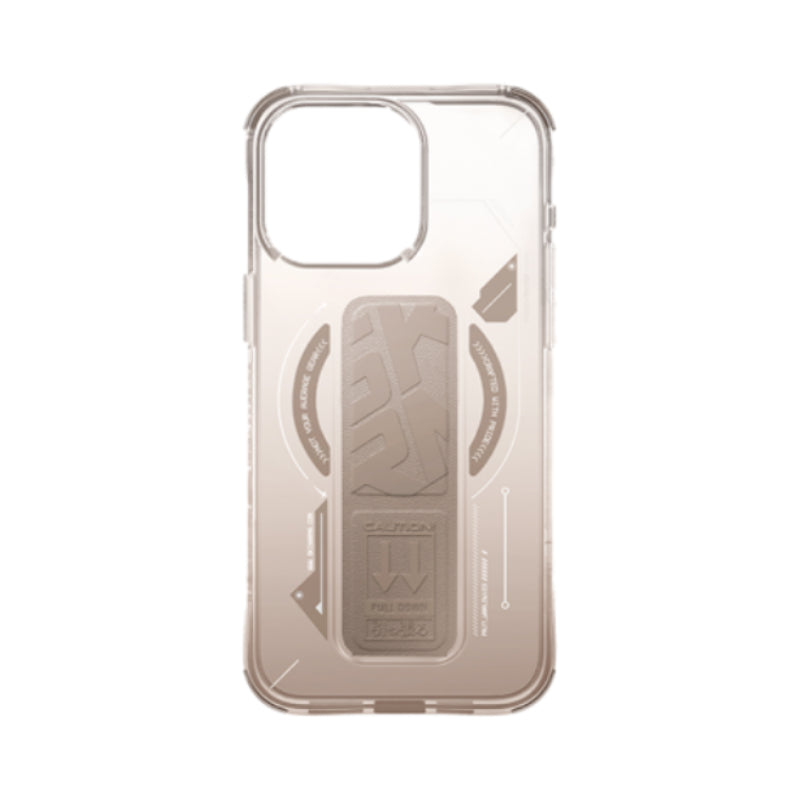 SKINARMA Helio MagSafe Case With Grip Stand For Apple iPhone 16 Pro Max Gold Accessories > Mobiles & Tablets > Mobiles