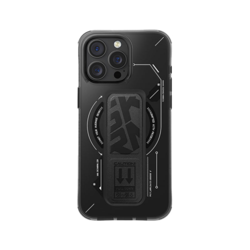SKINARMA Helio MagSafe Case With Grip Stand for iPhone 16 Pro - Black