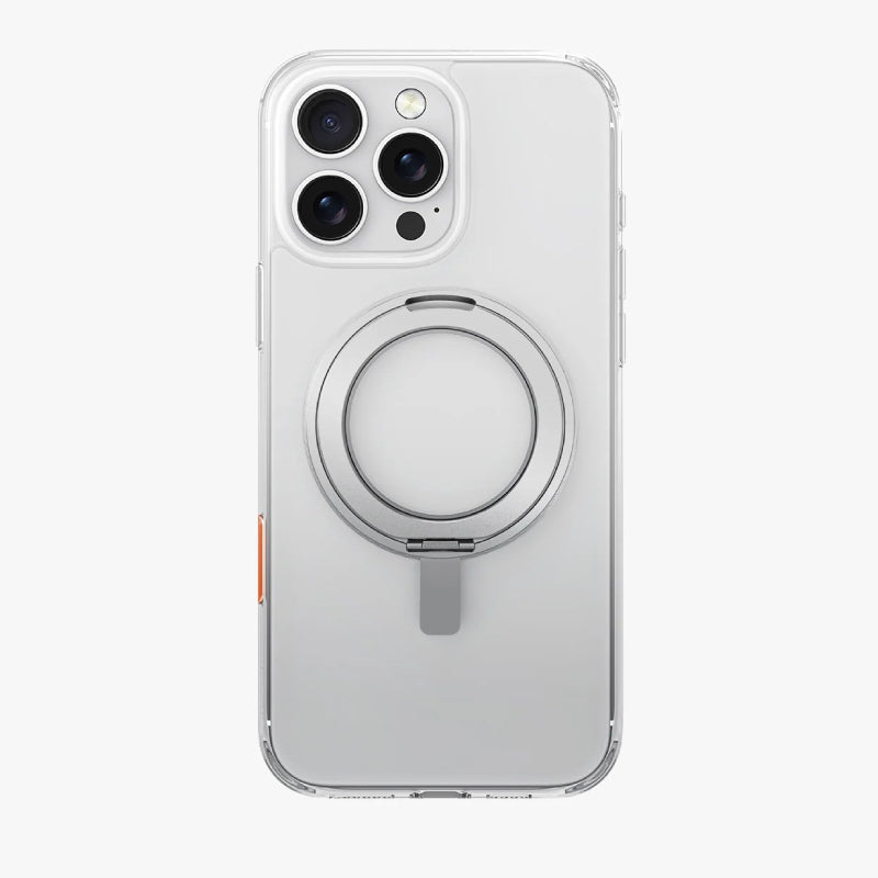 Uniq Swivix MagSafe case with 360 Rotation Kickstand for iPhone 16 Pro Max – Lucent Clear