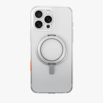 Uniq Swivix MagSafe case with 360 Rotation Kickstand for iPhone 16 Pro Max – Lucent Clear